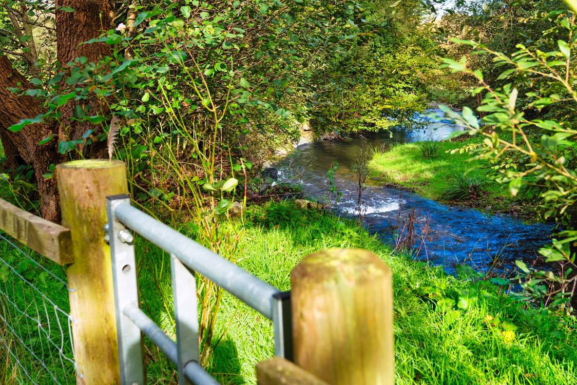 Pretty walk through the gardens following the stream (please supervise children).