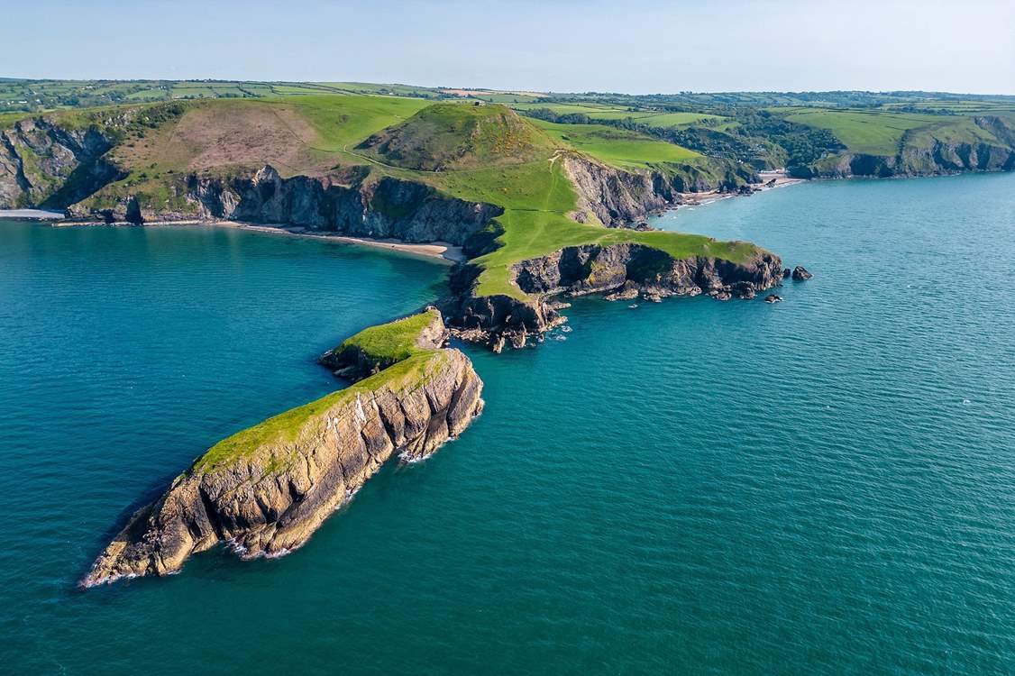 Along the Cardiganshire coast are spectacular beaches. Discover Llangrannog,. 