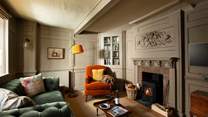 The sitting-room is the perfect place for cosy nights in after exploring the delights of this medieval town.