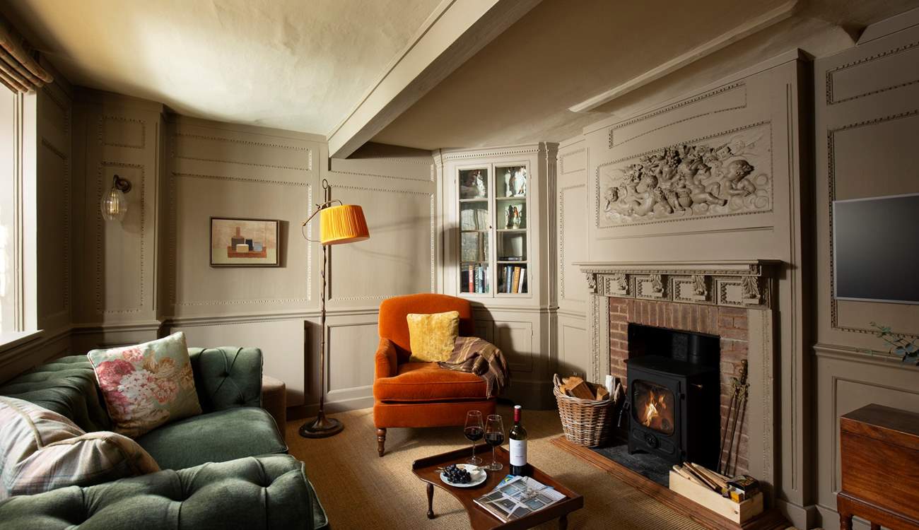 The sitting-room is the perfect place for cosy nights in after exploring the delights of this medieval town.