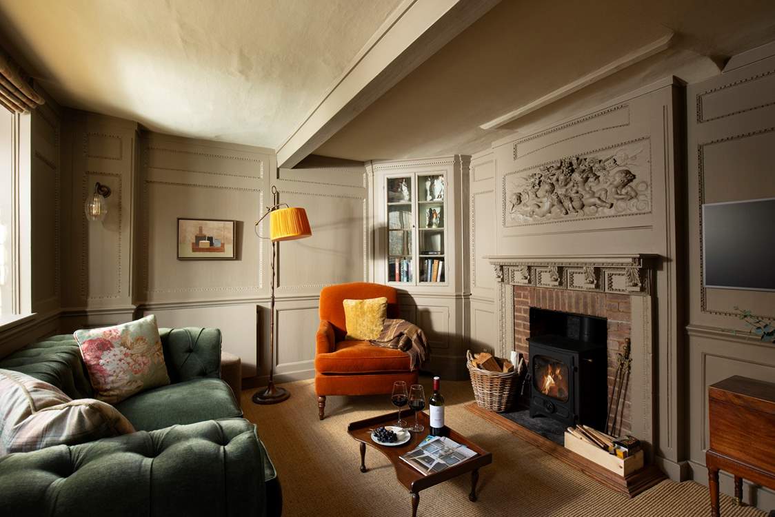 The sitting-room is the perfect place for cosy nights in after exploring the delights of this medieval town.