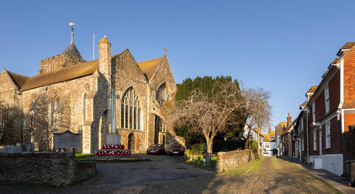 St Mary's Church sits opposite the cottage.