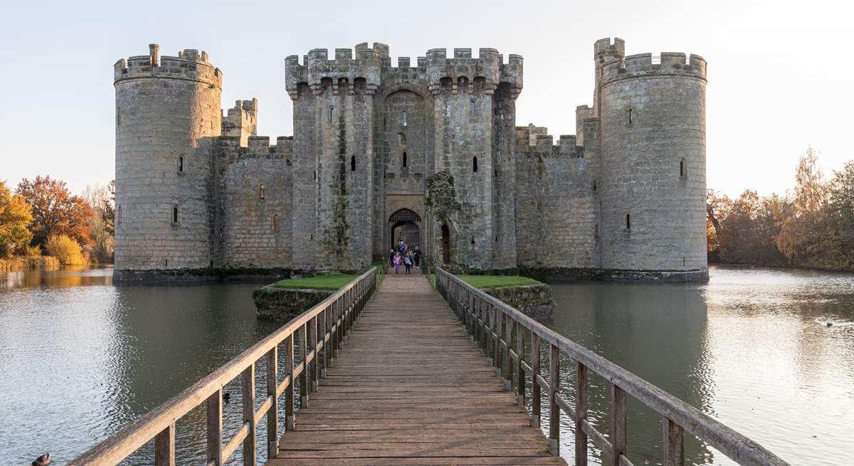 Take a trip out and visit Bodiam Castle.