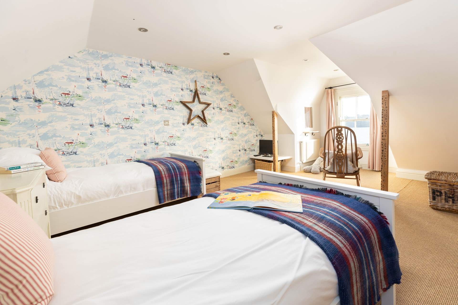 Bedroom 3 has a TV for added entertainment. 