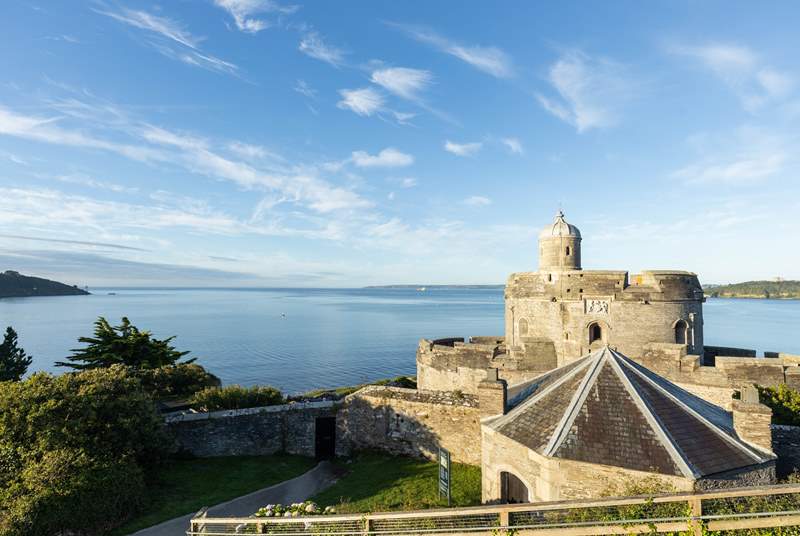 St Mawes Castle guards the entrance to the harbour.