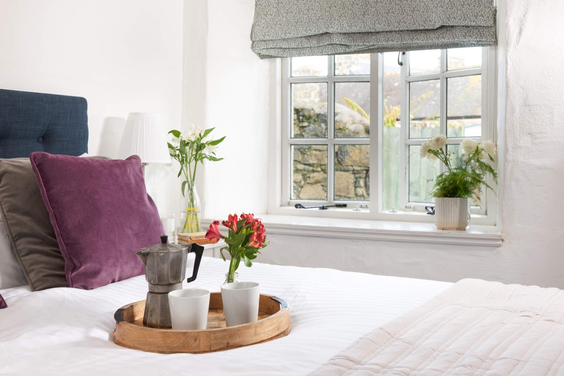 The bedrooms are found on the ground floor.