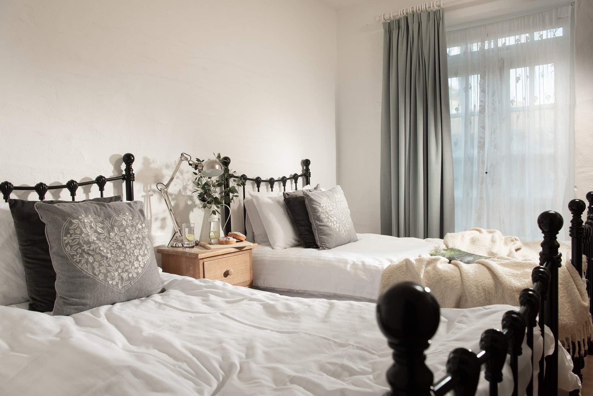 Bedroom 2 is a gorgeous twin room.