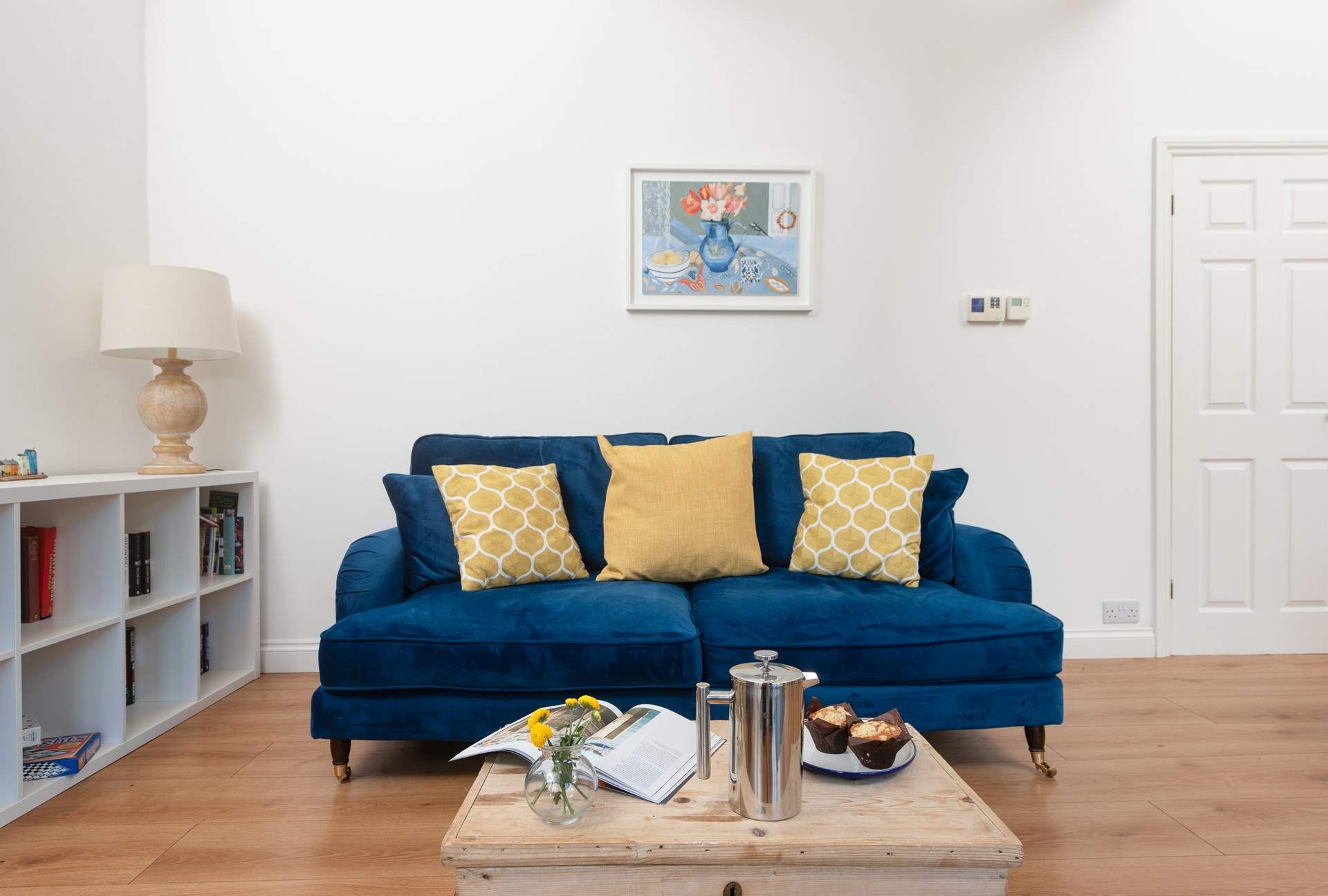 The sumptuous sofa awaits.