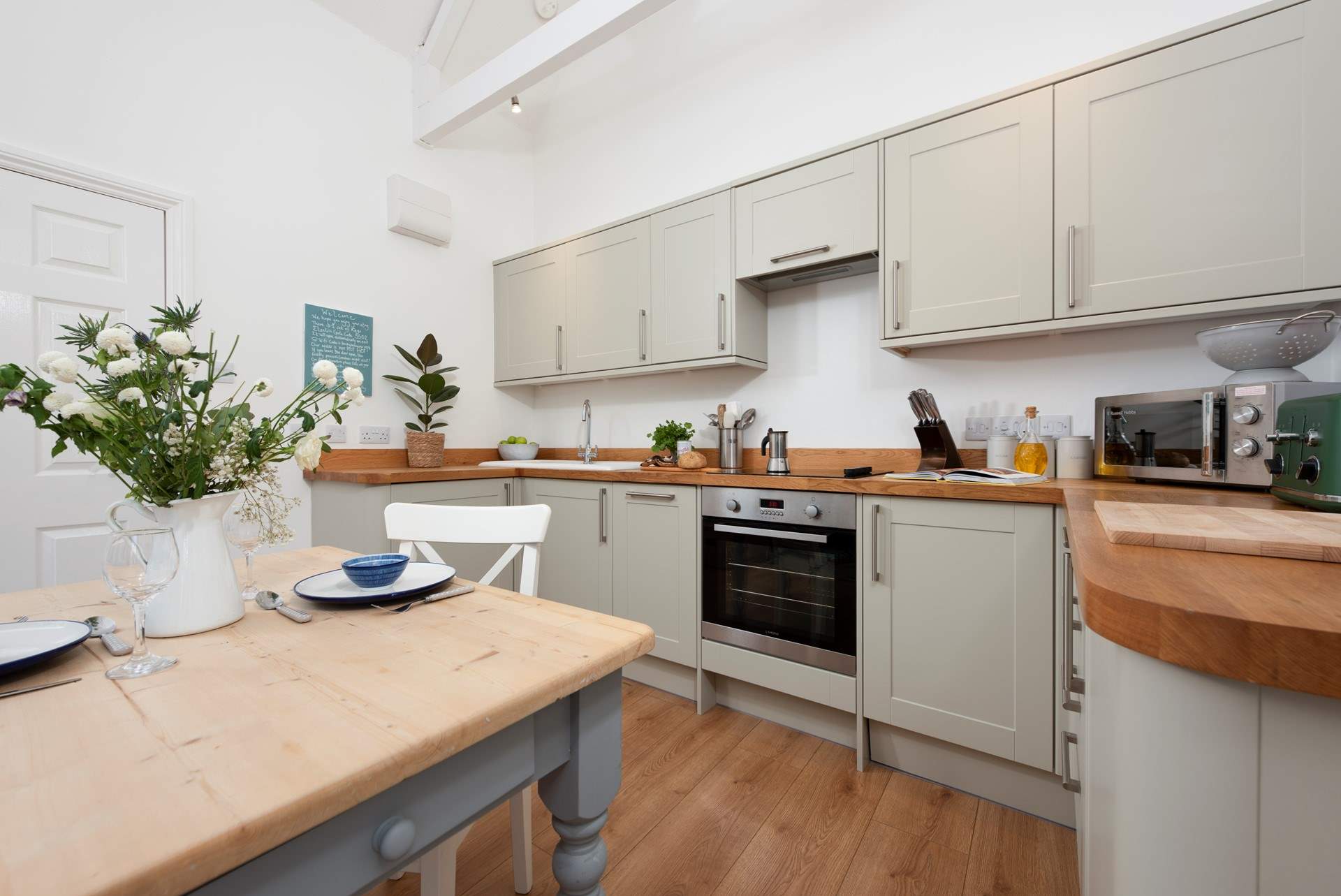 The stunningly spacious kitchen.