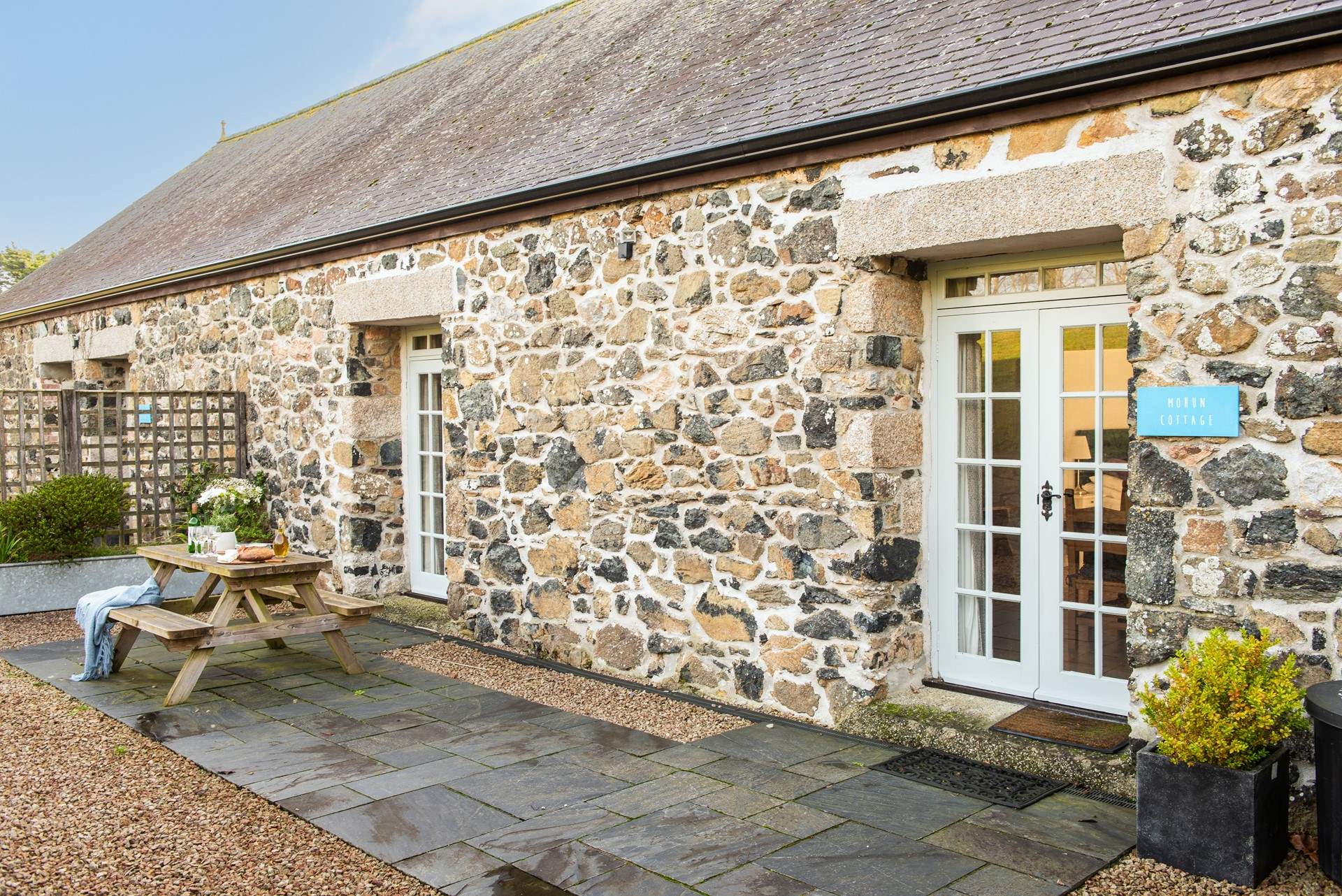 Serpentine stone from the estate helped construct these stunning cottages.