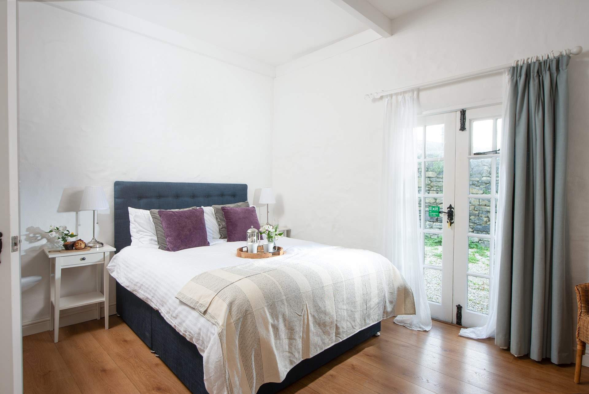 The comfortable king-size room comes complete with an en suite.