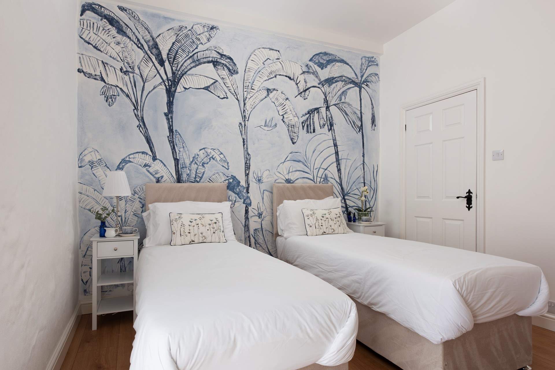 The stunning twin room can also be made as a king-size double.