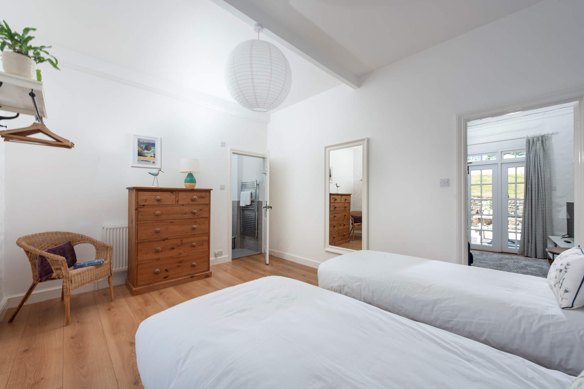 Both bedrooms have plenty of space and are en suite.