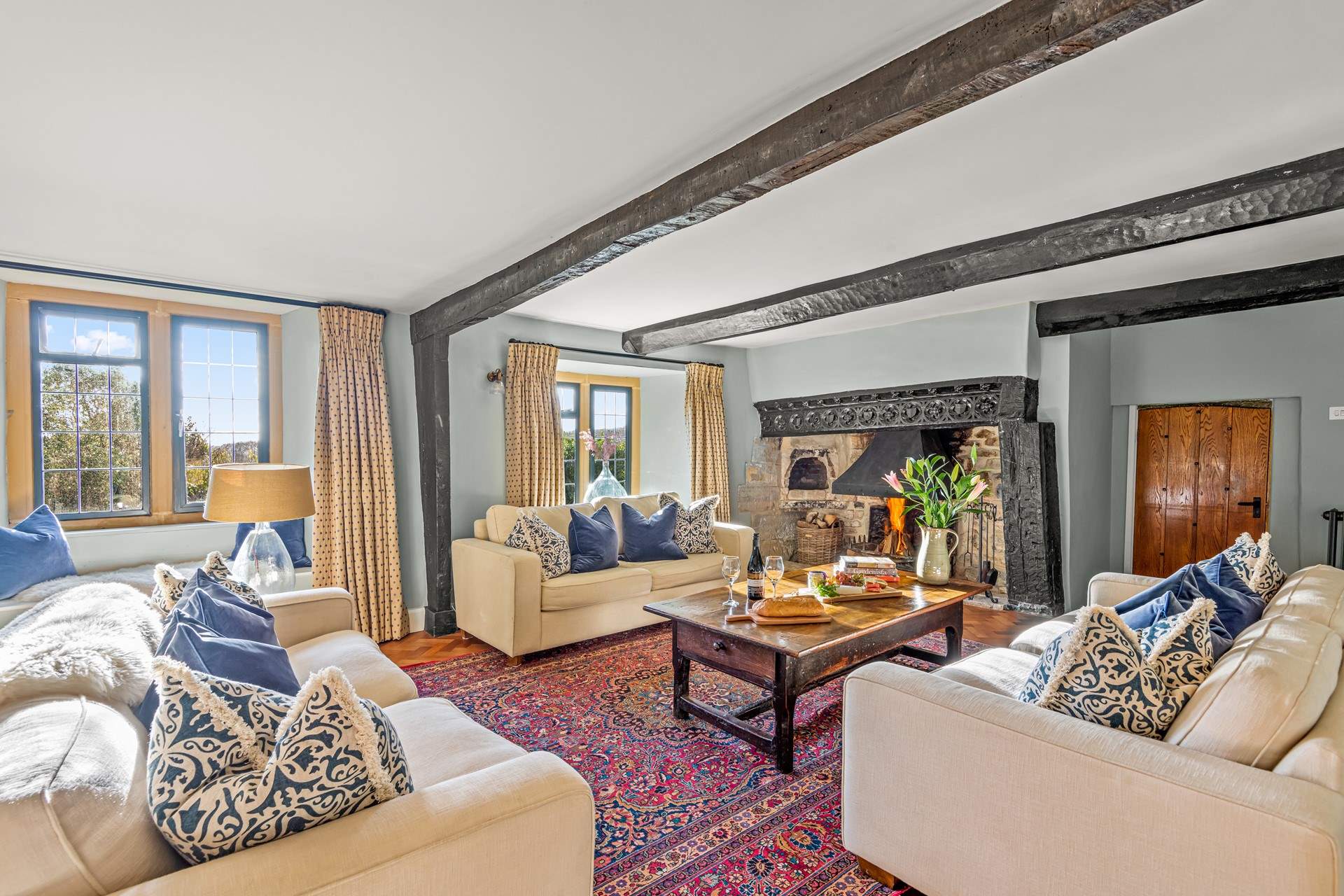 Stunning sitting-room to snuggle up in following a full day of action and adventure.