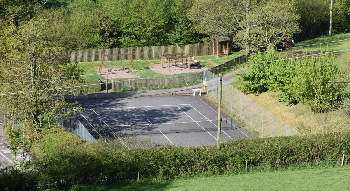 The public tennis courts are at your disposal, just located a close walk away.