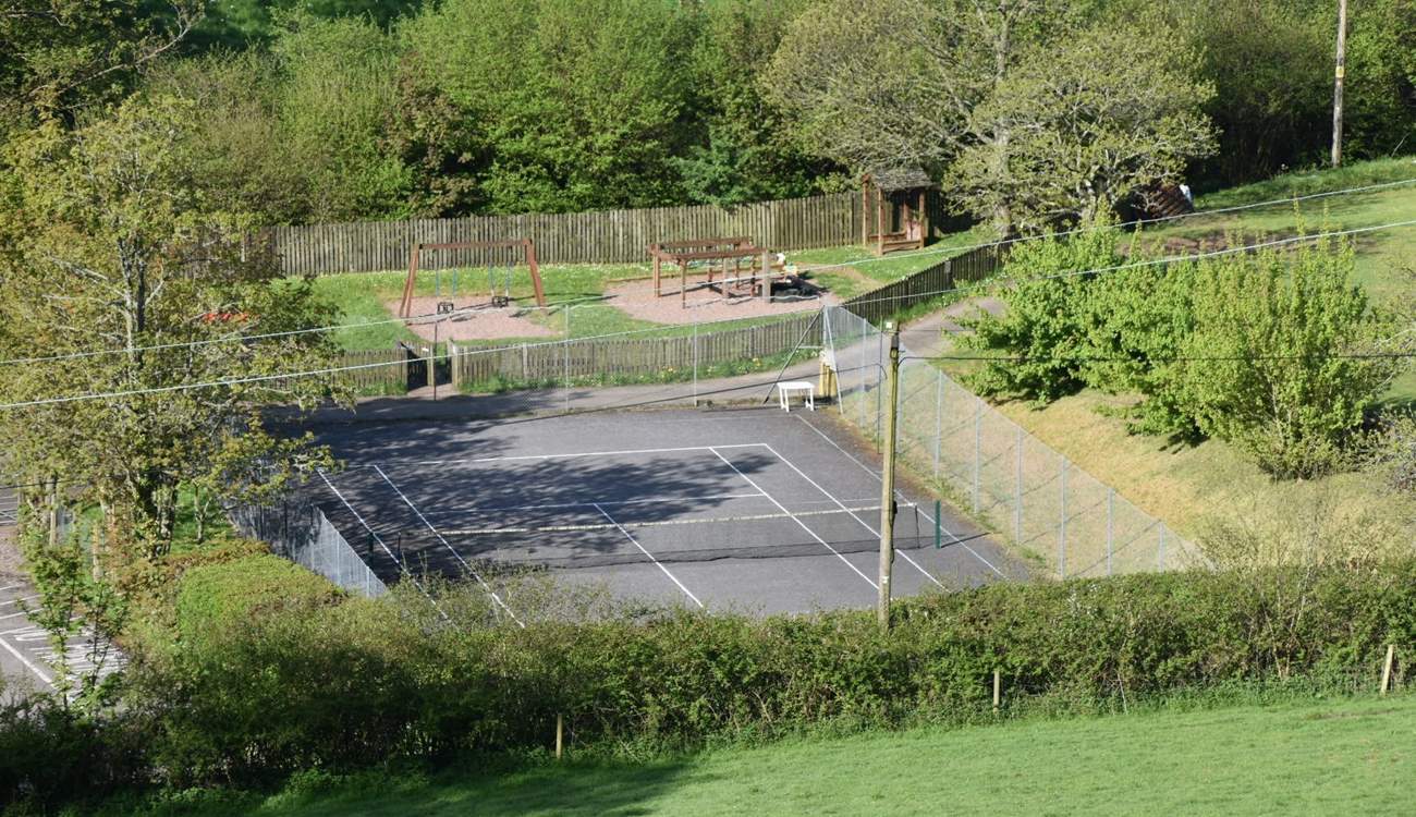 The public tennis courts are at your disposal, just located a close walk away.