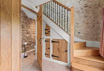 Climb the stairs to the open plan living area.