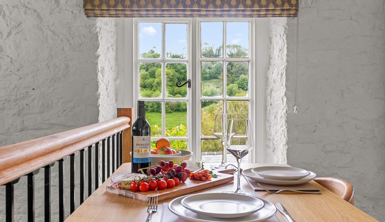 Enjoy a romantic meal in this lovely space.