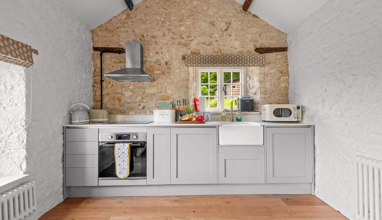 The kitchen is fully equipped for all your holiday catering needs.