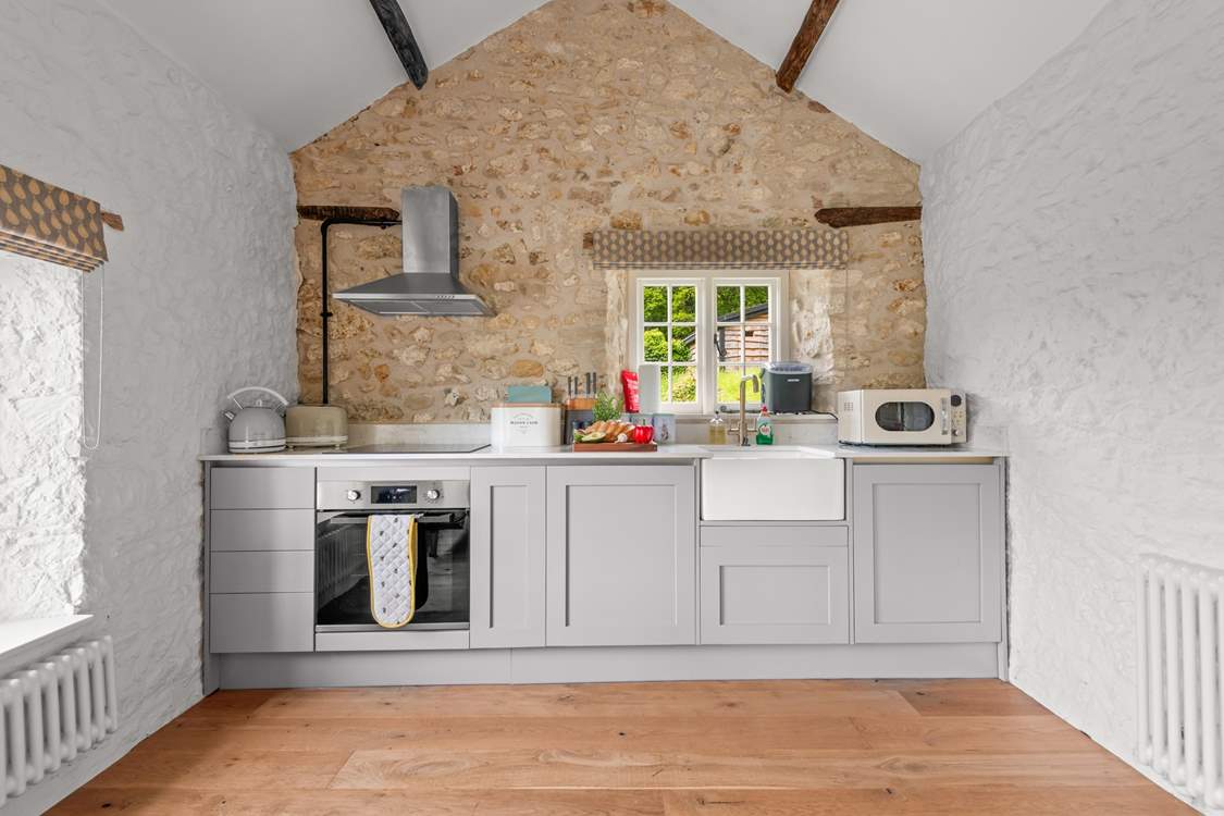 The kitchen is fully equipped for all your holiday catering needs.