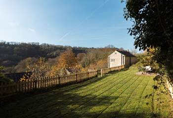 The spawling fully enclosed lawn is perfect for letting your four-legged friends let off steam.