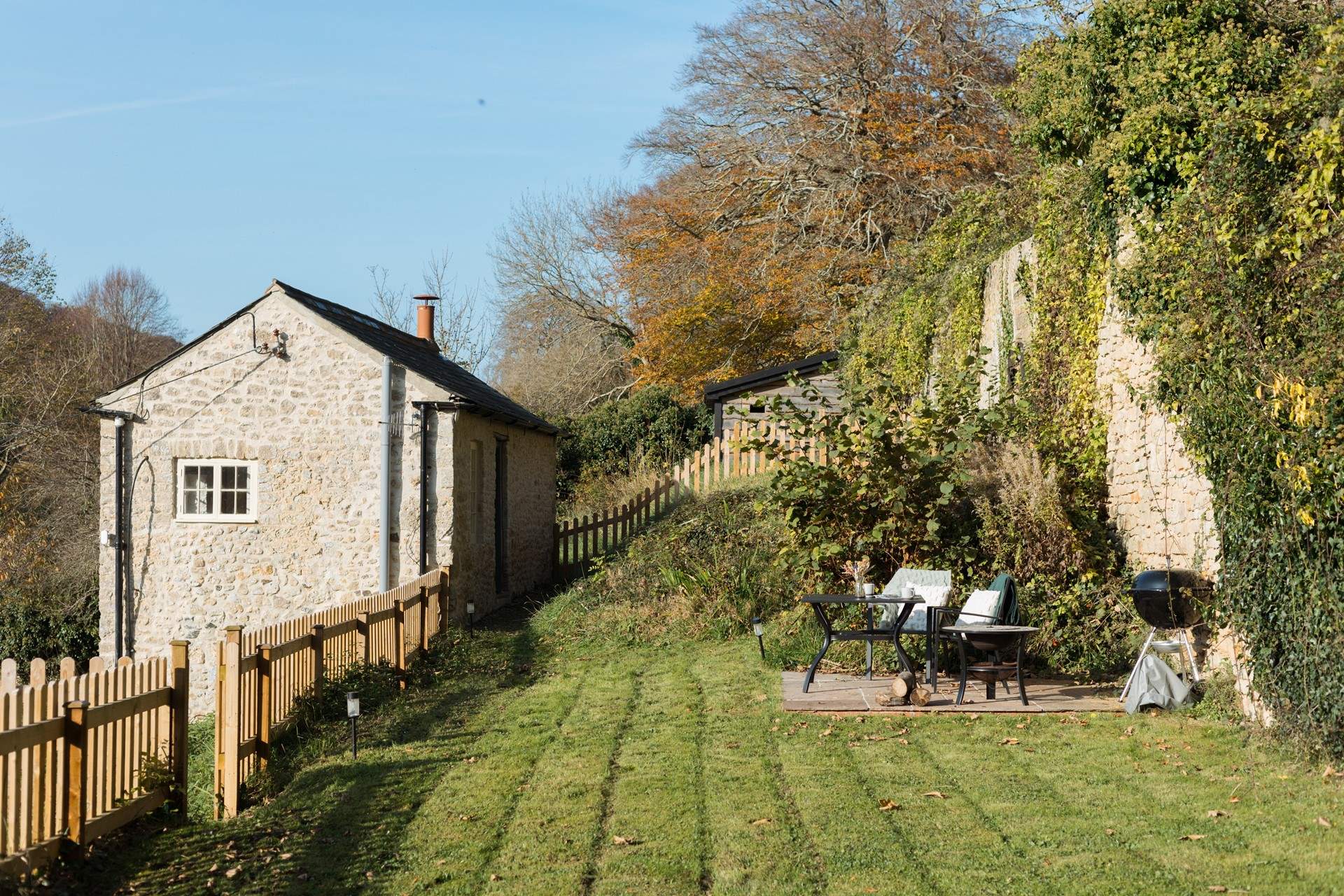 What a fabulous spot to enjoy these beautiful grounds from.