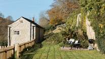 What a fabulous spot to enjoy these beautiful grounds from.