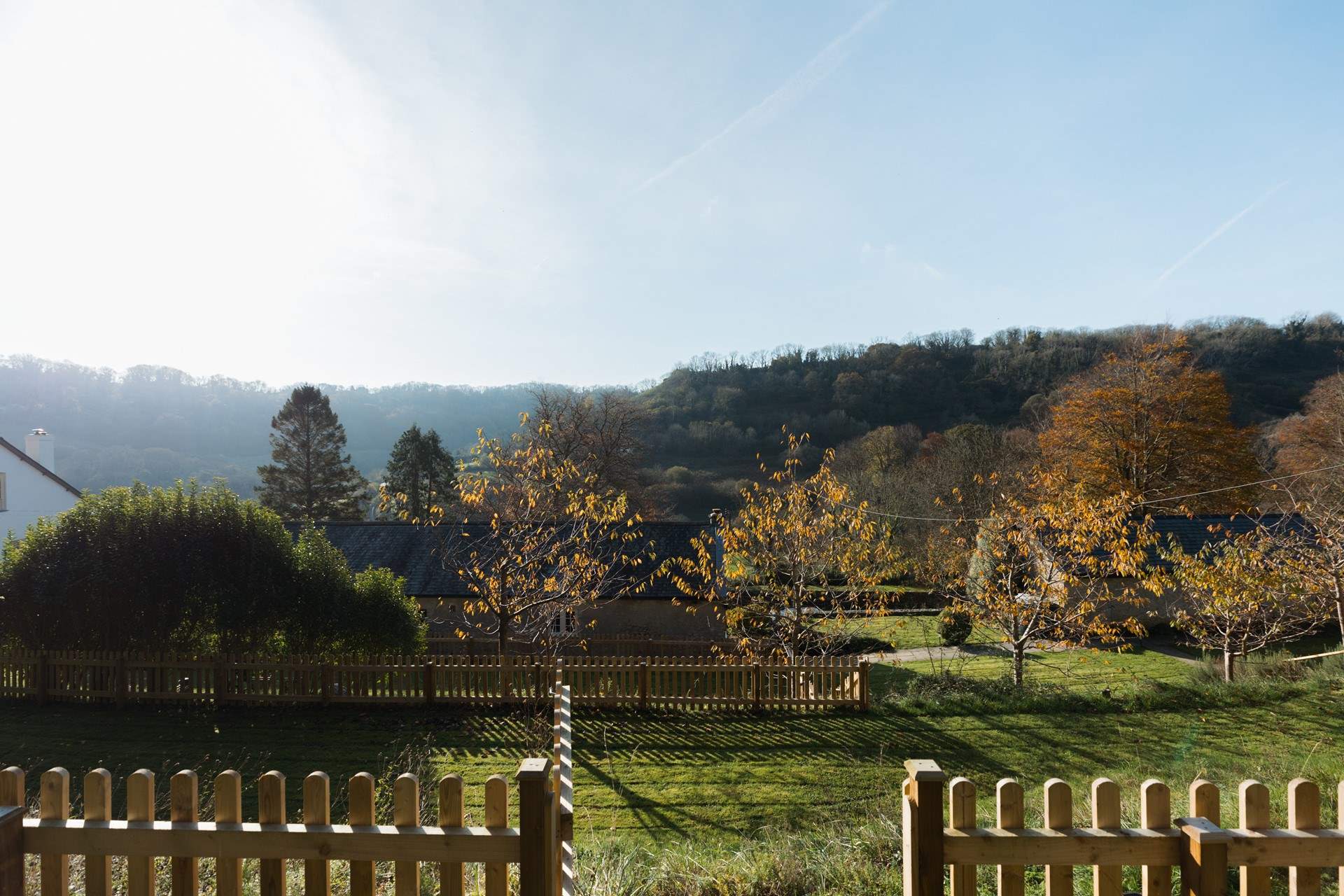 What incredible views from your fully enclosed lawn area.