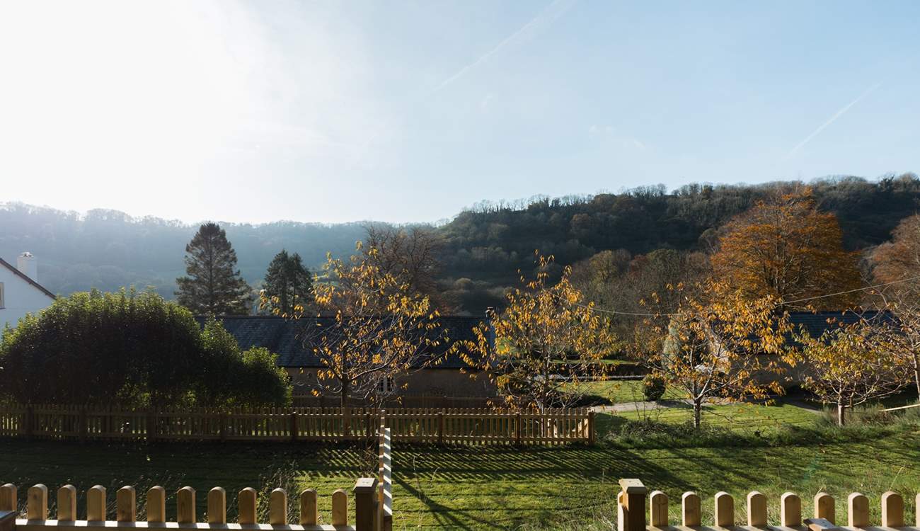 What incredible views from your fully enclosed lawn area.