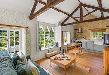 Venture upstairs to this fabulous open plan living space.
