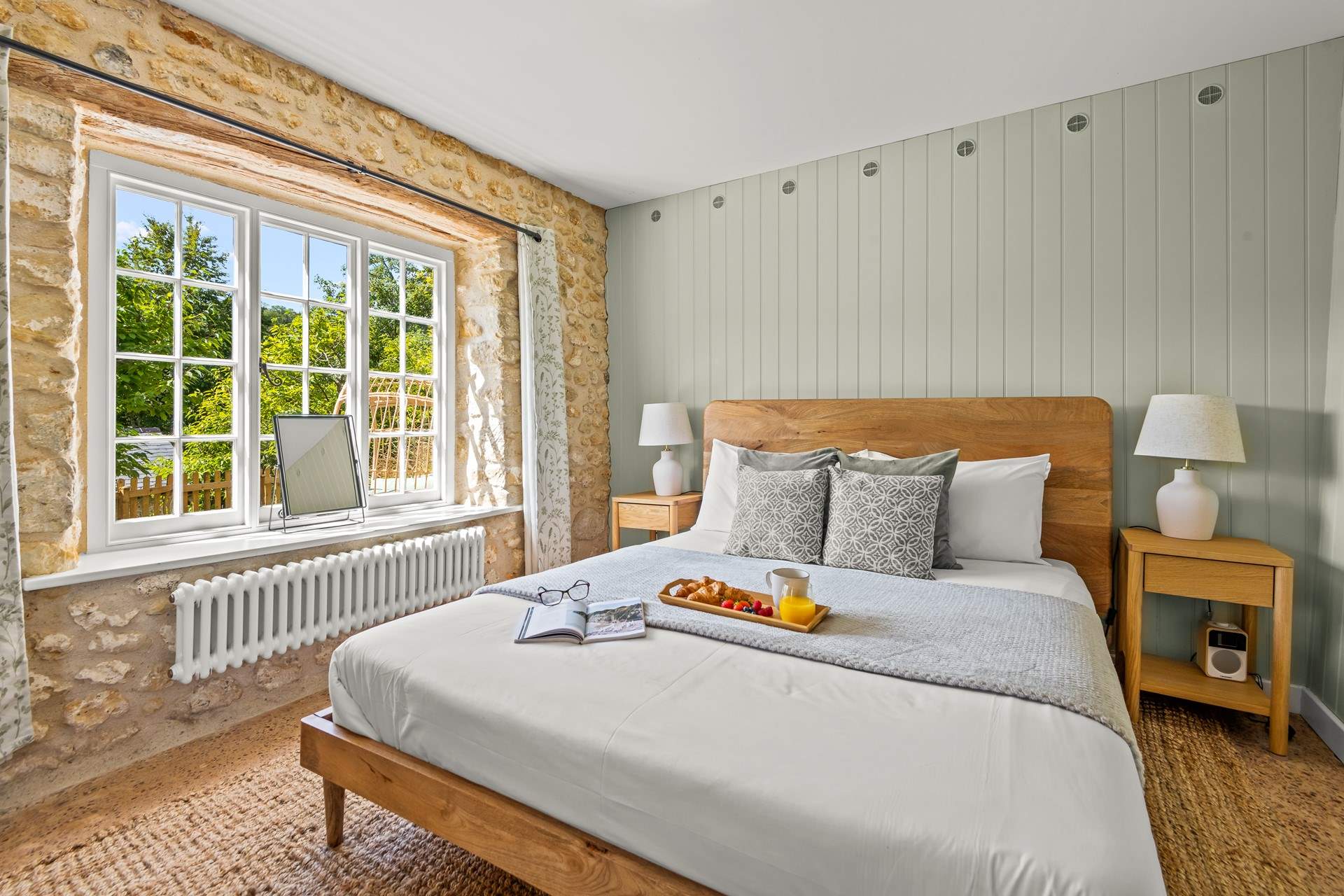 The king-size bed awaits, offering a good nights sleep after a day of adventure and action.
