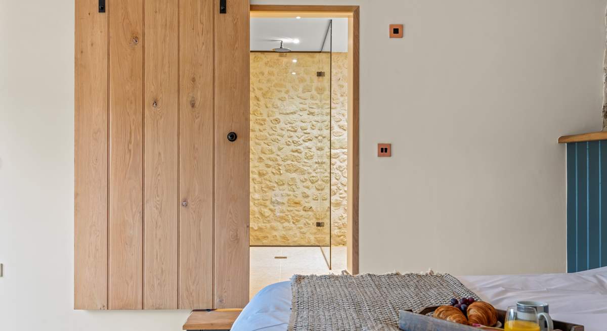 The sliding doors link you nicely to your en suite in bedroom 2.