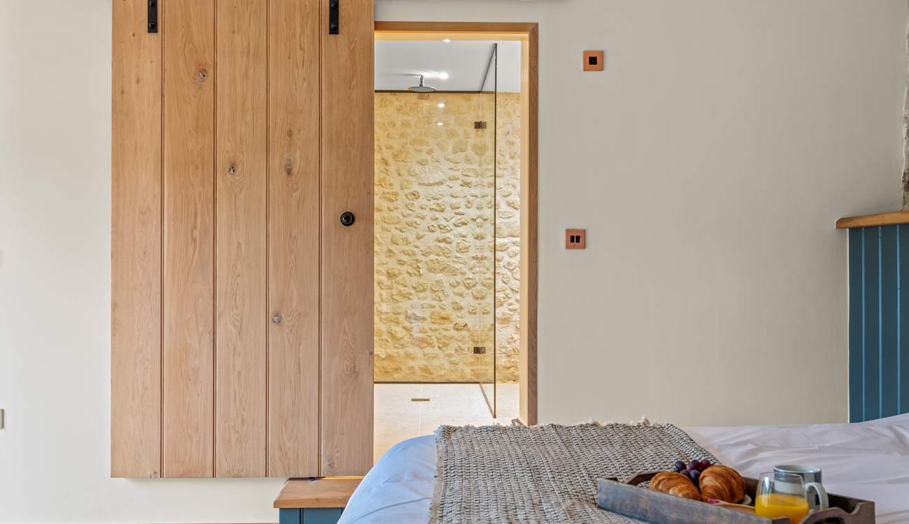 The sliding doors link you nicely to your en suite in bedroom 2.