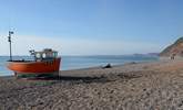 The shingle beach at Branscombe. - Thumbnail Image