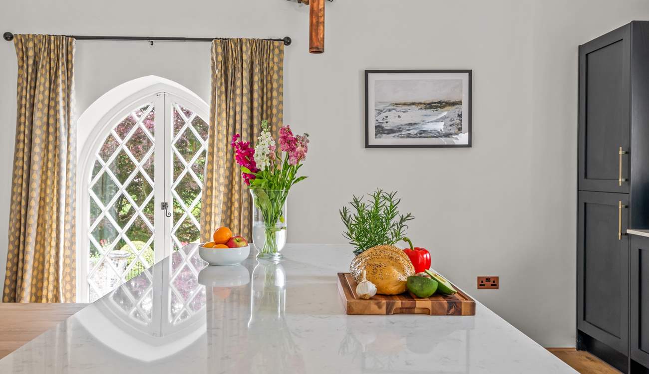 Views from the kitchen area are equally as stunning.