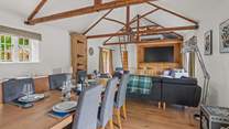 The open plan space creates such a wonderful holiday environment.