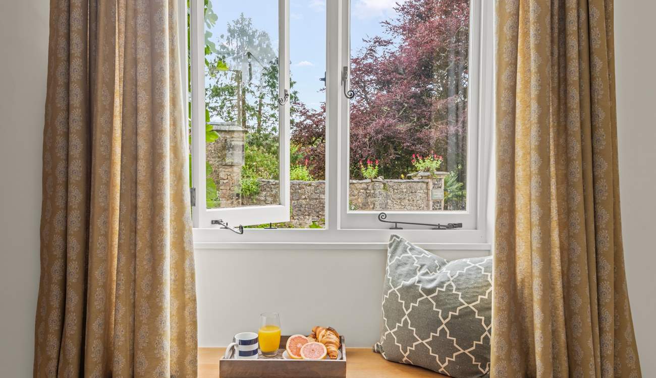 Even the views out over the courtyard are picturesque.