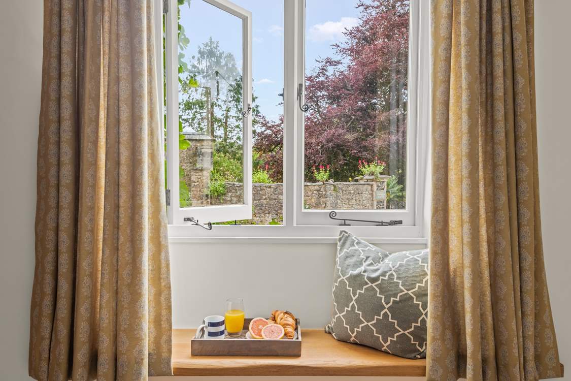 Even the views out over the courtyard are picturesque.