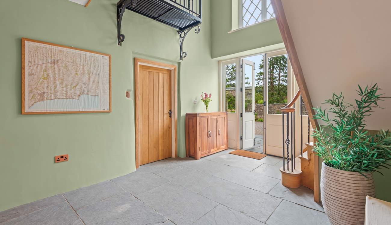 Looking back at the front door, with Bedroom 1 to the left.