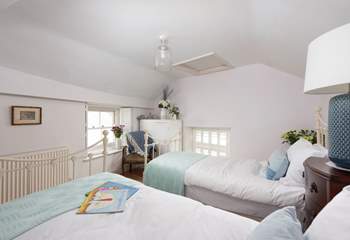 It boasts a double aspect window.