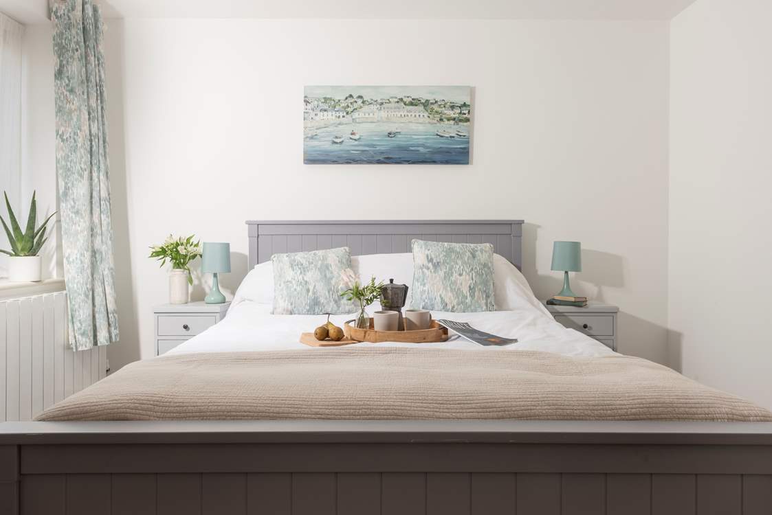 Furnished in calming colours.