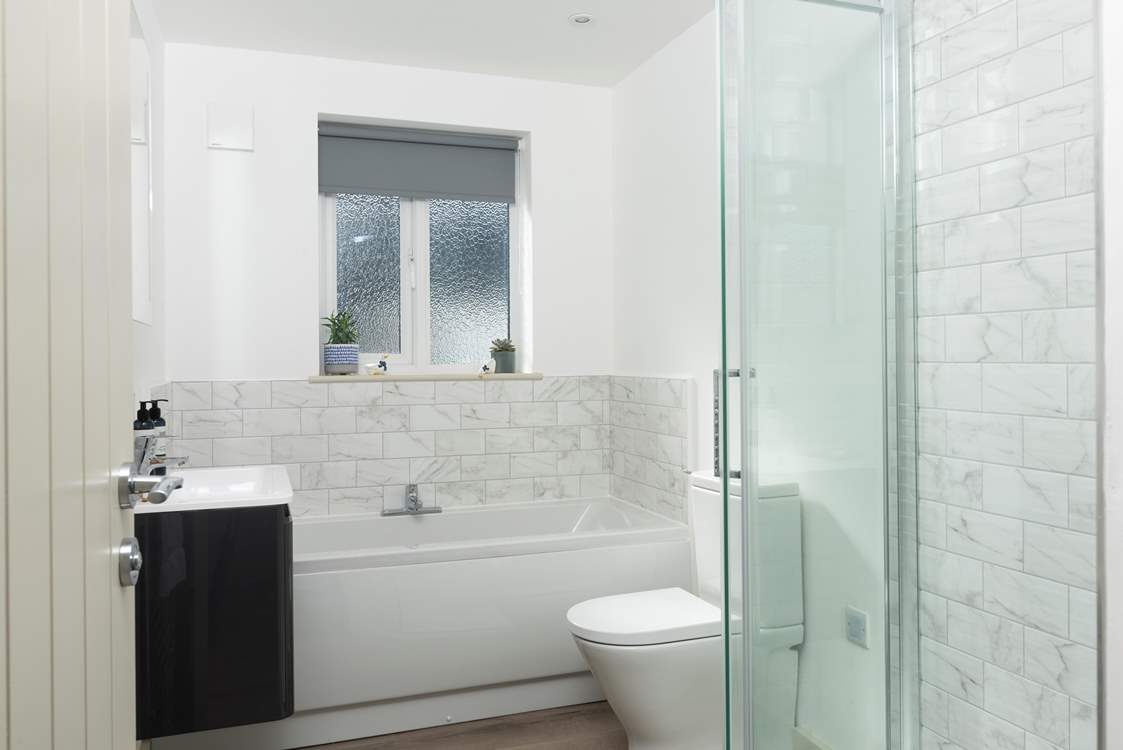 The modern bathroom.