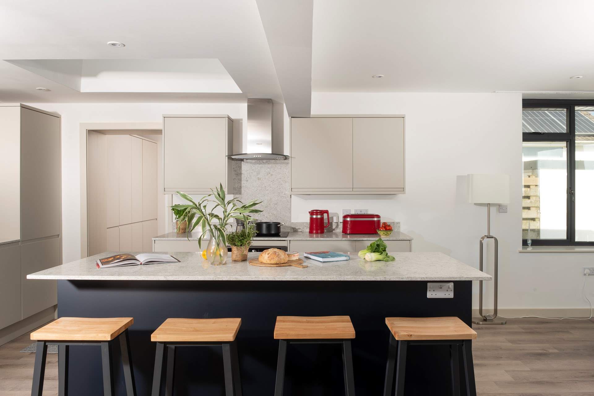 Cook up a holiday meal in the well-equipped kitchen. 