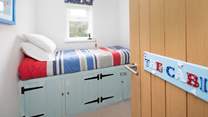 Children will love the cabin room. 