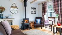  A cosy corner of the spacious open plan living area. Ideal for a holiday throughout the year. 