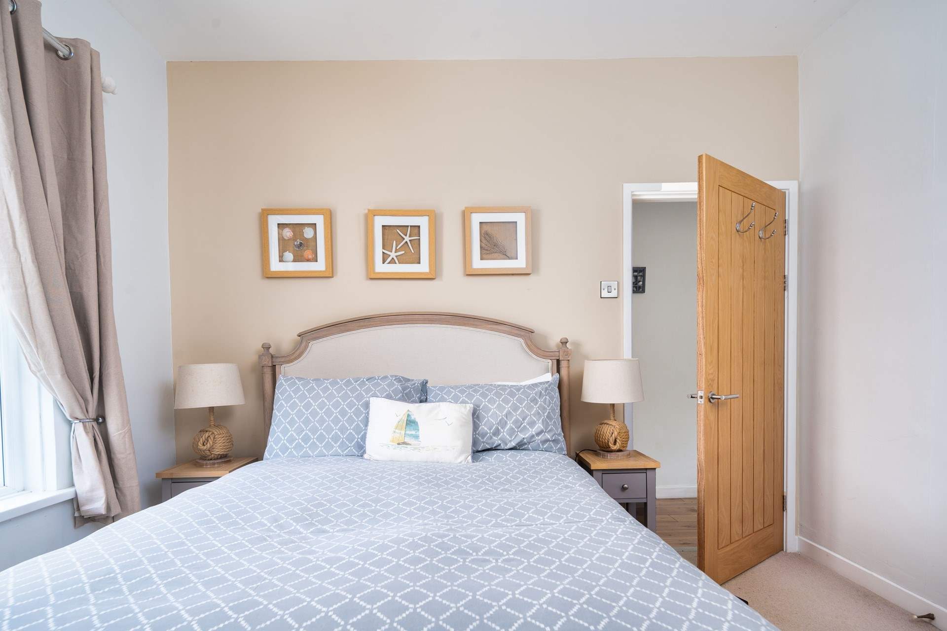 Enjoy a good night's sleep after a day in the sea air. 