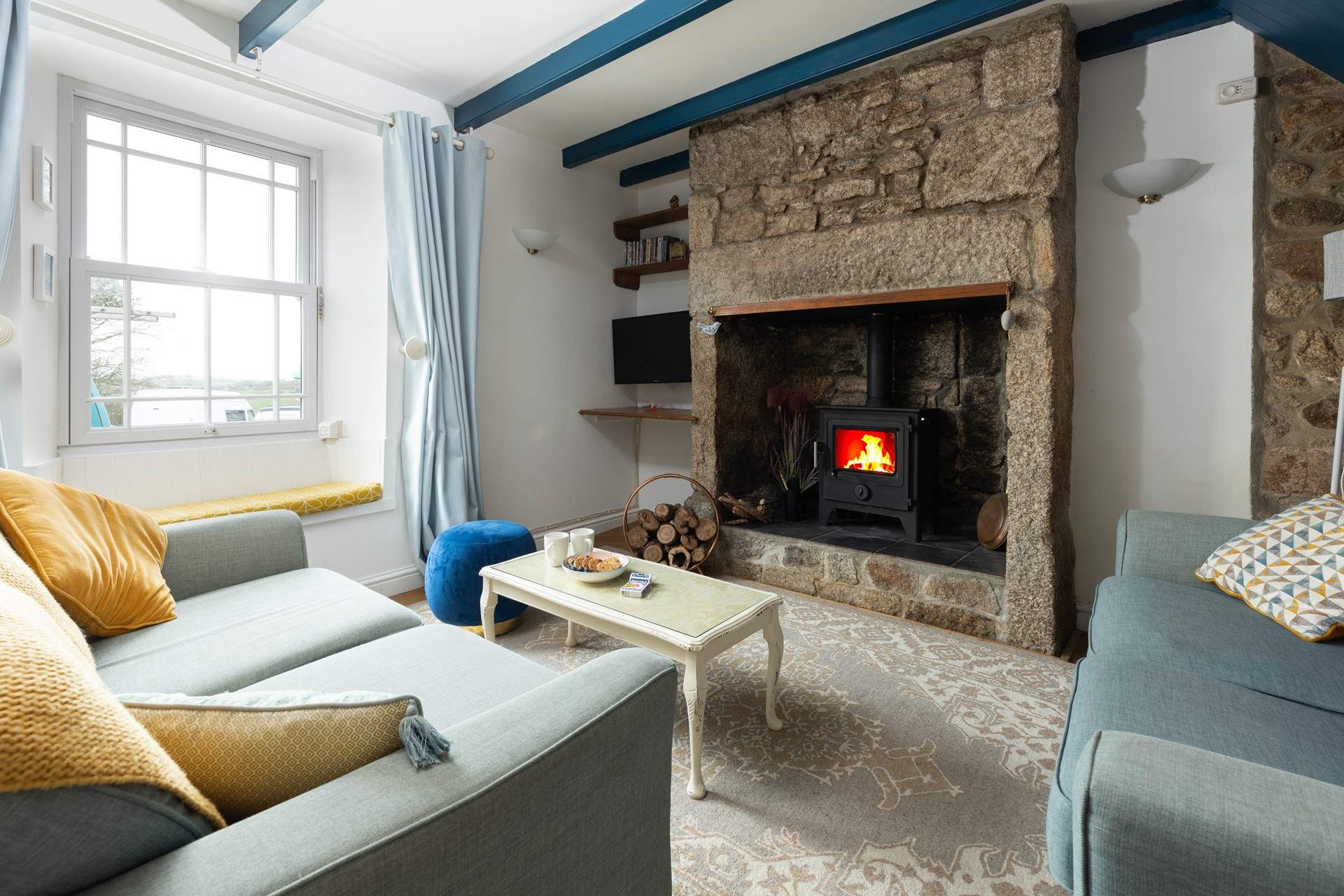 Snuggle down with a good film after a day exploring. 