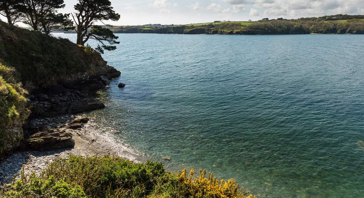 The Helford river has many tranquil little coves to explore.