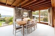 Sliding doors open to both the walled garden and the old kitchen garden - enjoy the summer breeze through the room.