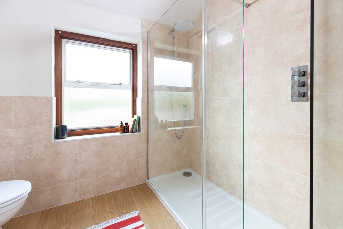 The family shower-room on the first floor.
